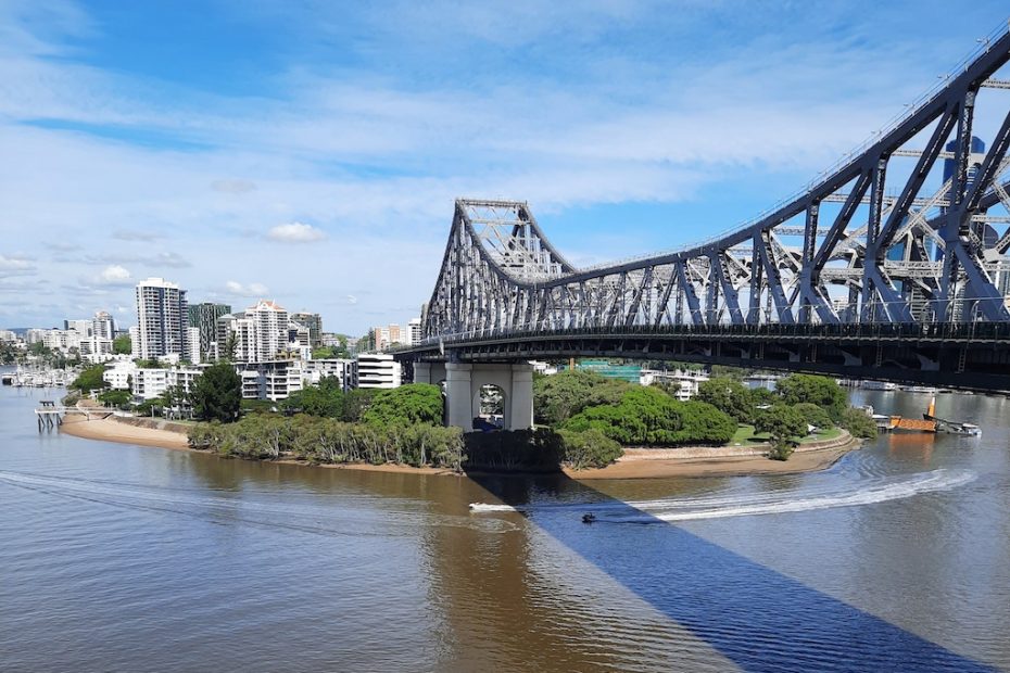 A bend in the river at Kangaroo Point